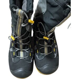 KEEN‎ Women's Winterport ll Waterproof Boots Snow Cold Black Yellow US 5 EU 37